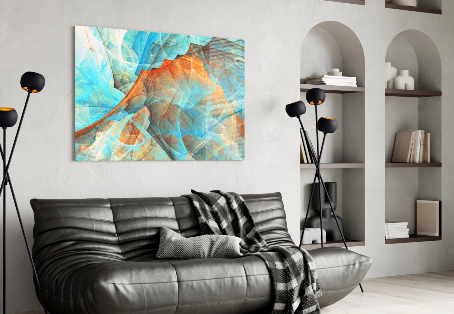 Colored Nets Glass Wall Art Daughter - Ever Trendy Essentials