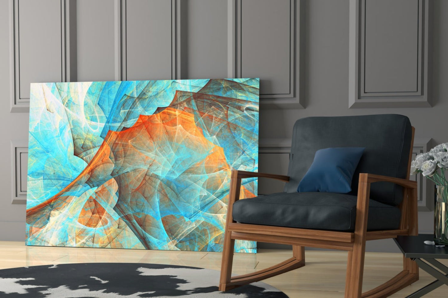 Colored Nets Glass Wall Art Daughter - Ever Trendy Essentials