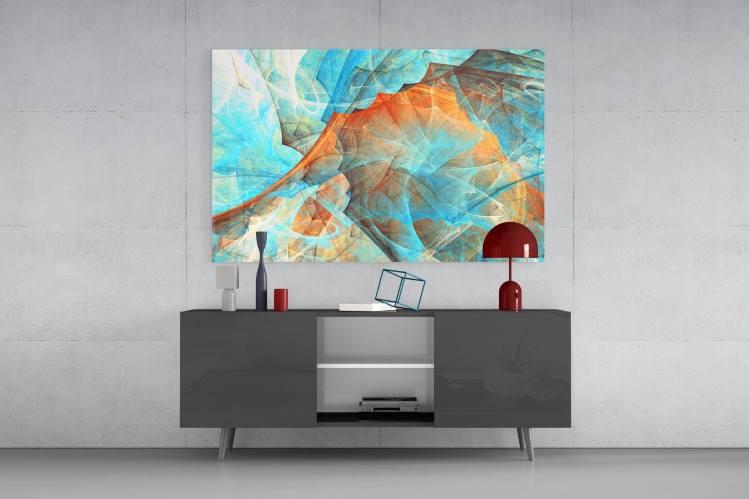 Colored Nets Glass Wall Art Daughter - Ever Trendy Essentials