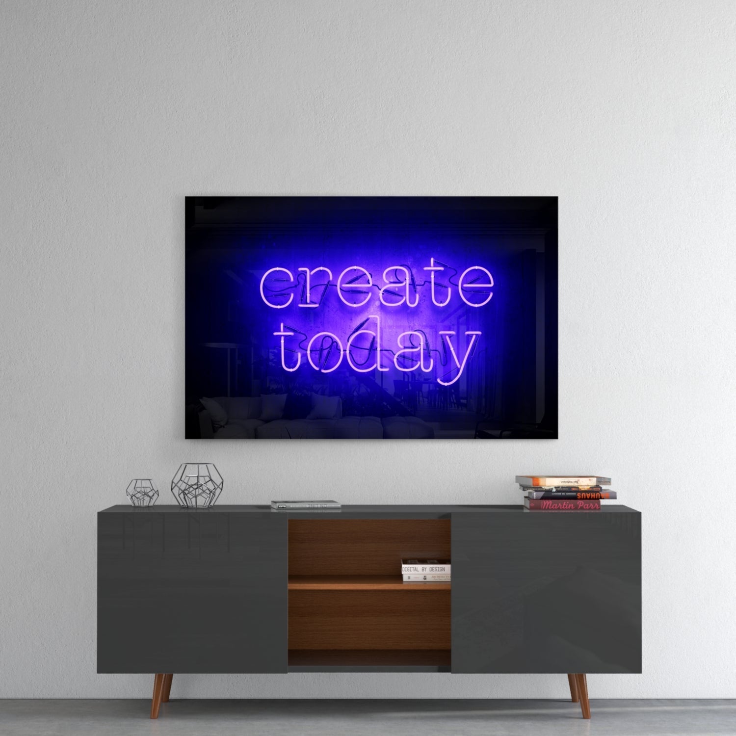“Create Today” Glass Wall Art Daughter - Ever Trendy Essentials