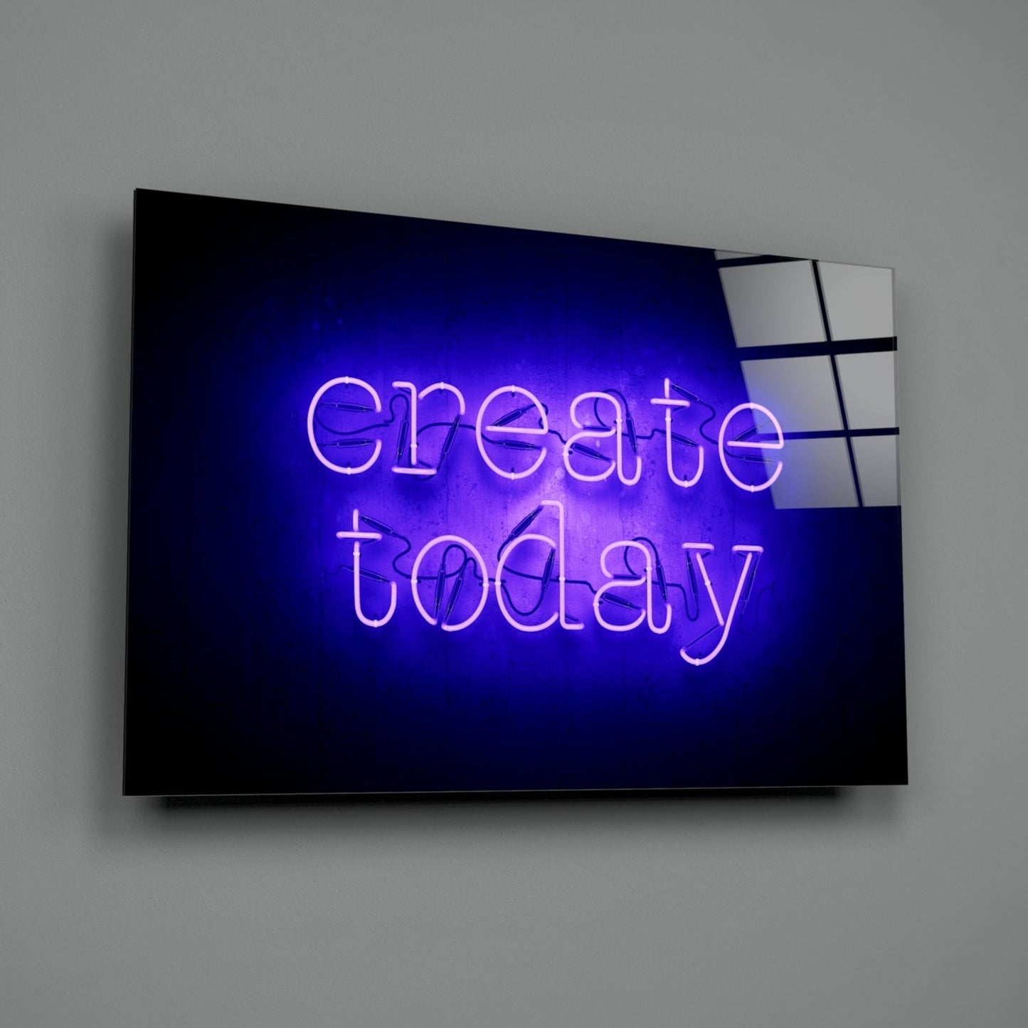 “Create Today” Glass Wall Art Daughter - Ever Trendy Essentials