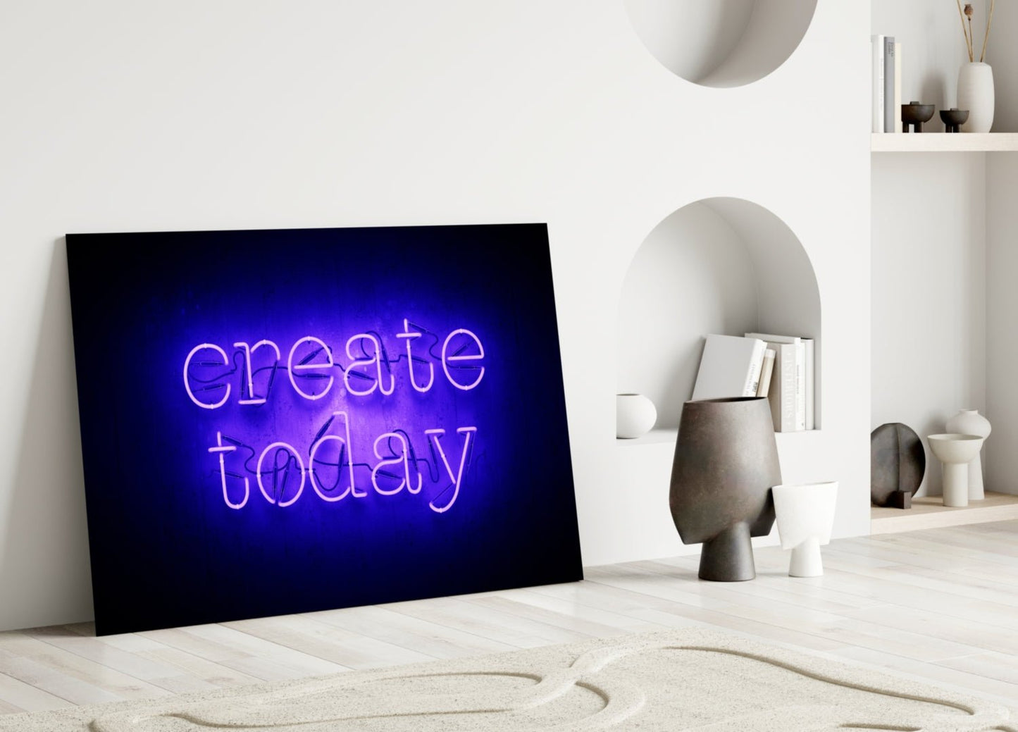 “Create Today” Glass Wall Art Daughter - Ever Trendy Essentials