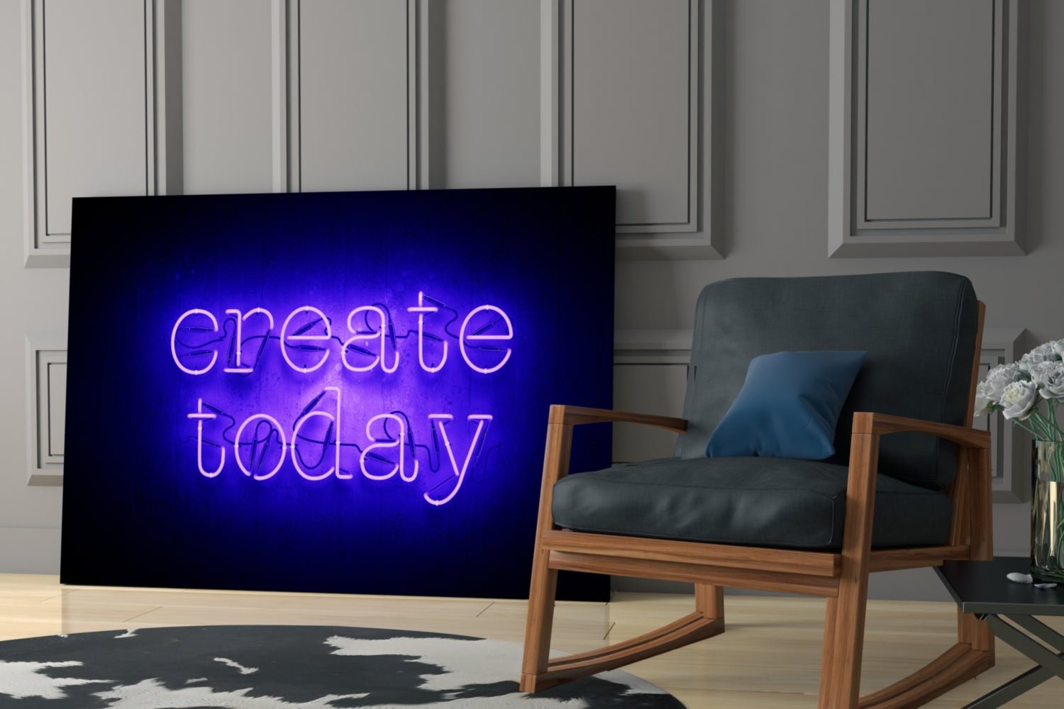 “Create Today” Glass Wall Art Daughter - Ever Trendy Essentials