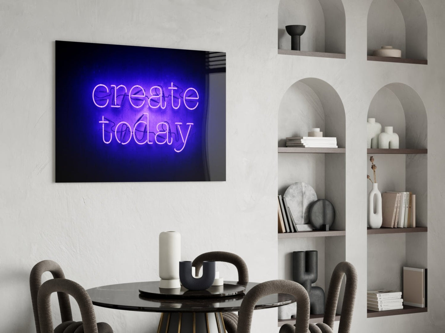 “Create Today” Glass Wall Art Daughter - Ever Trendy Essentials