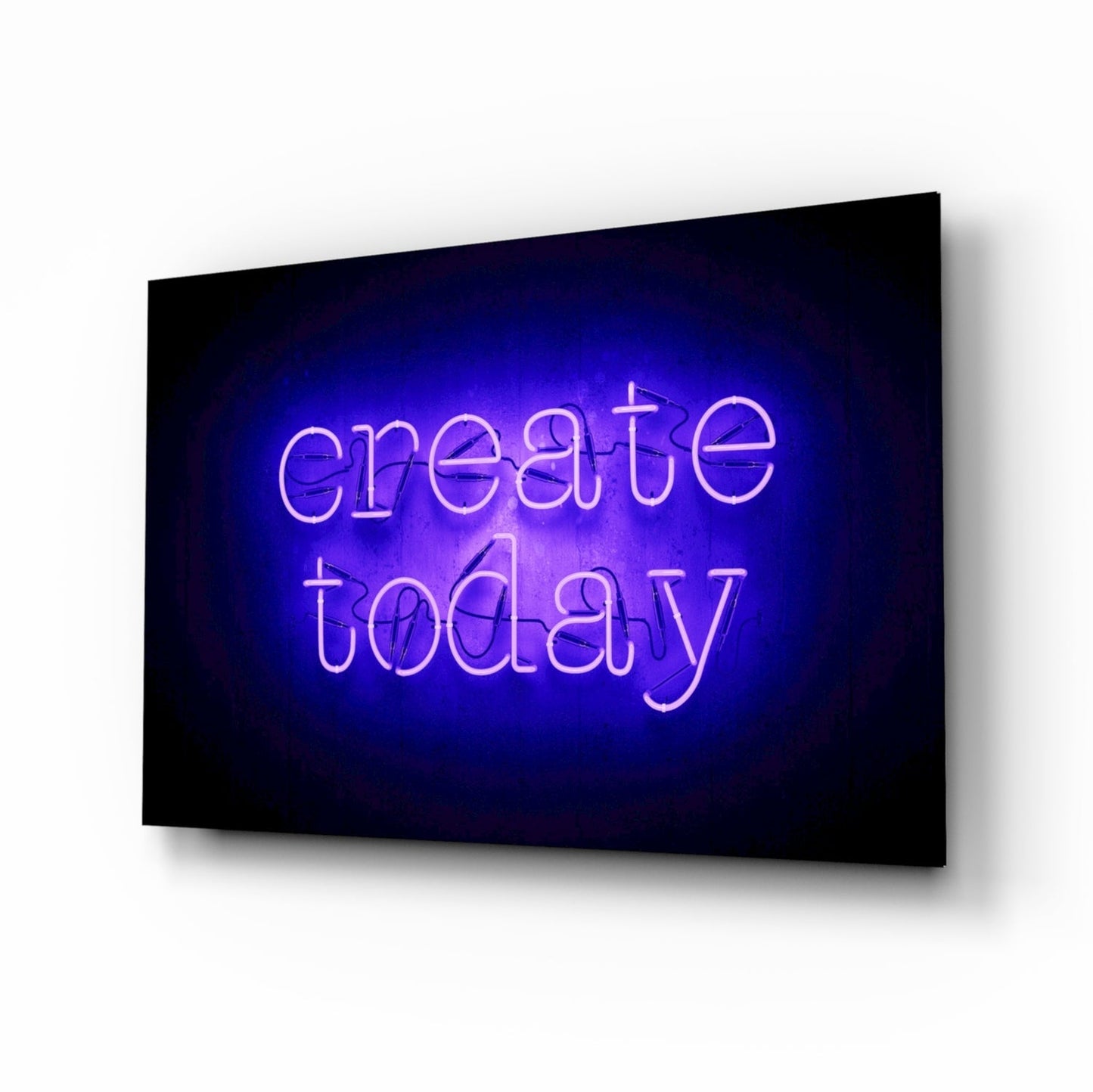“Create Today” Glass Wall Art Daughter - Ever Trendy Essentials