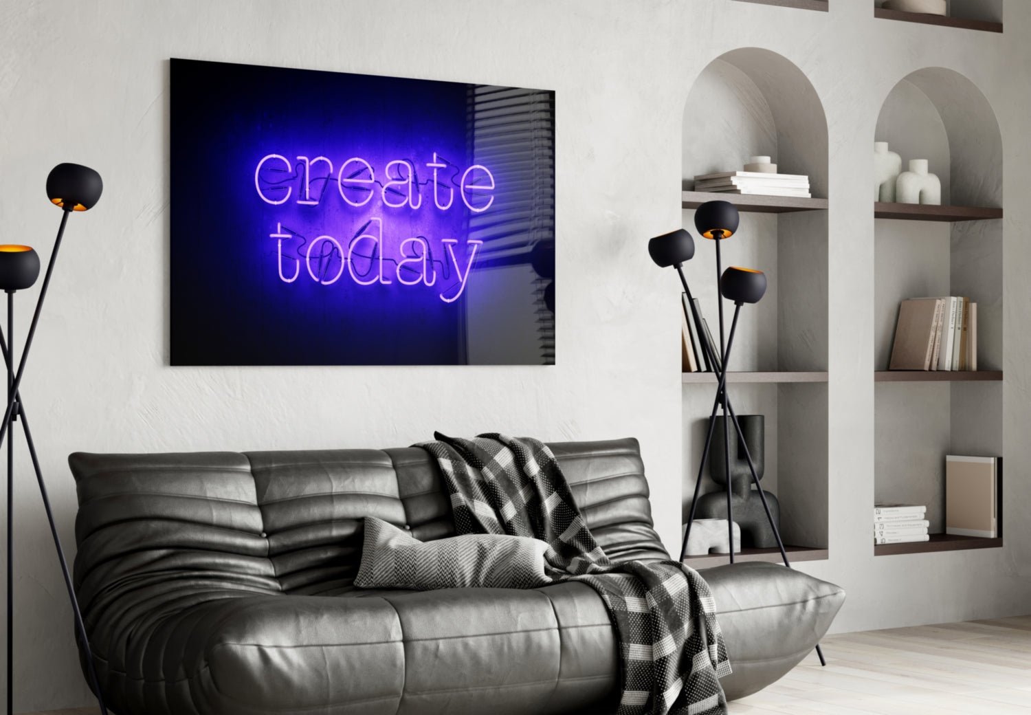 “Create Today” Glass Wall Art Daughter - Ever Trendy Essentials