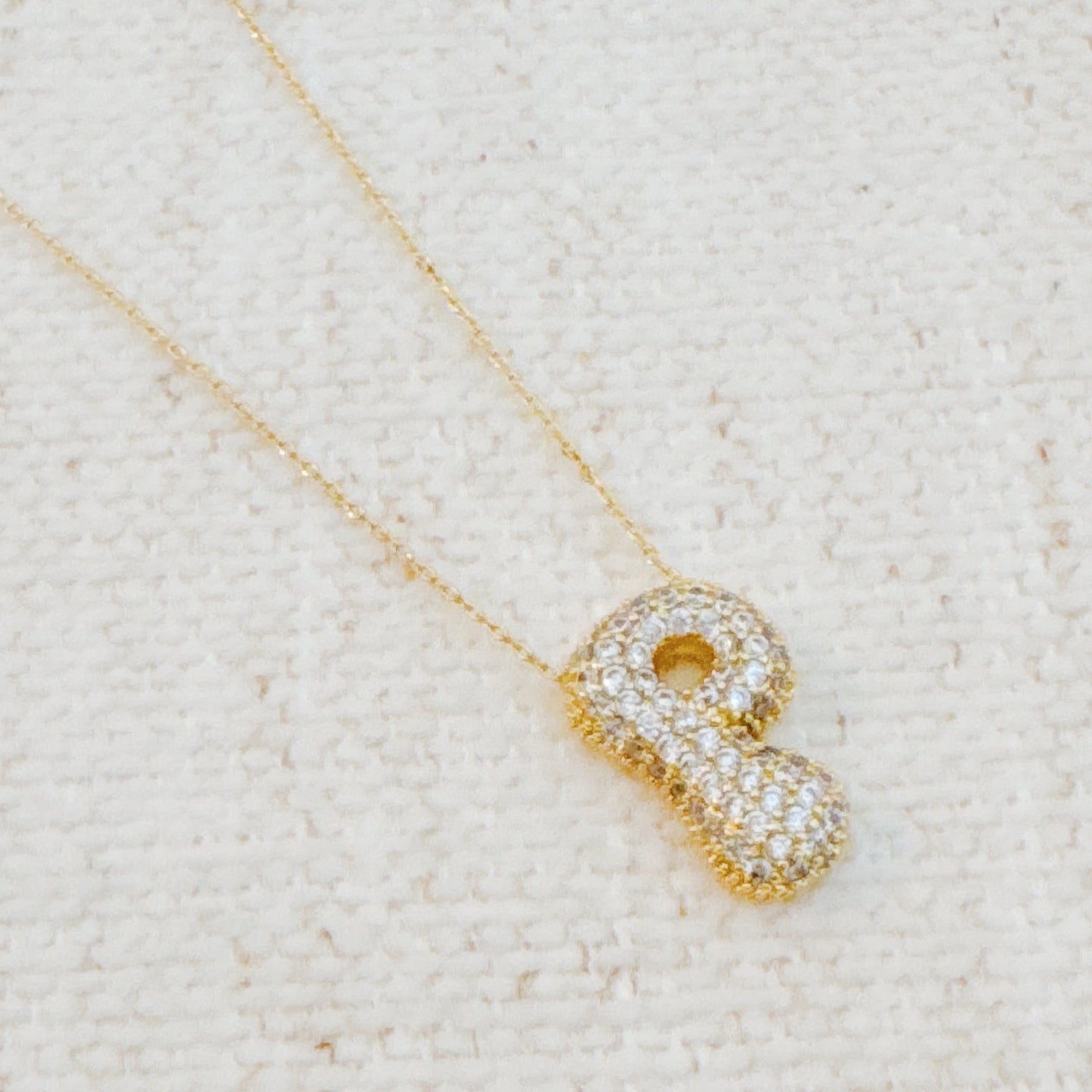 Crystal Bubble Initial Necklace - Ever Trendy Essentials