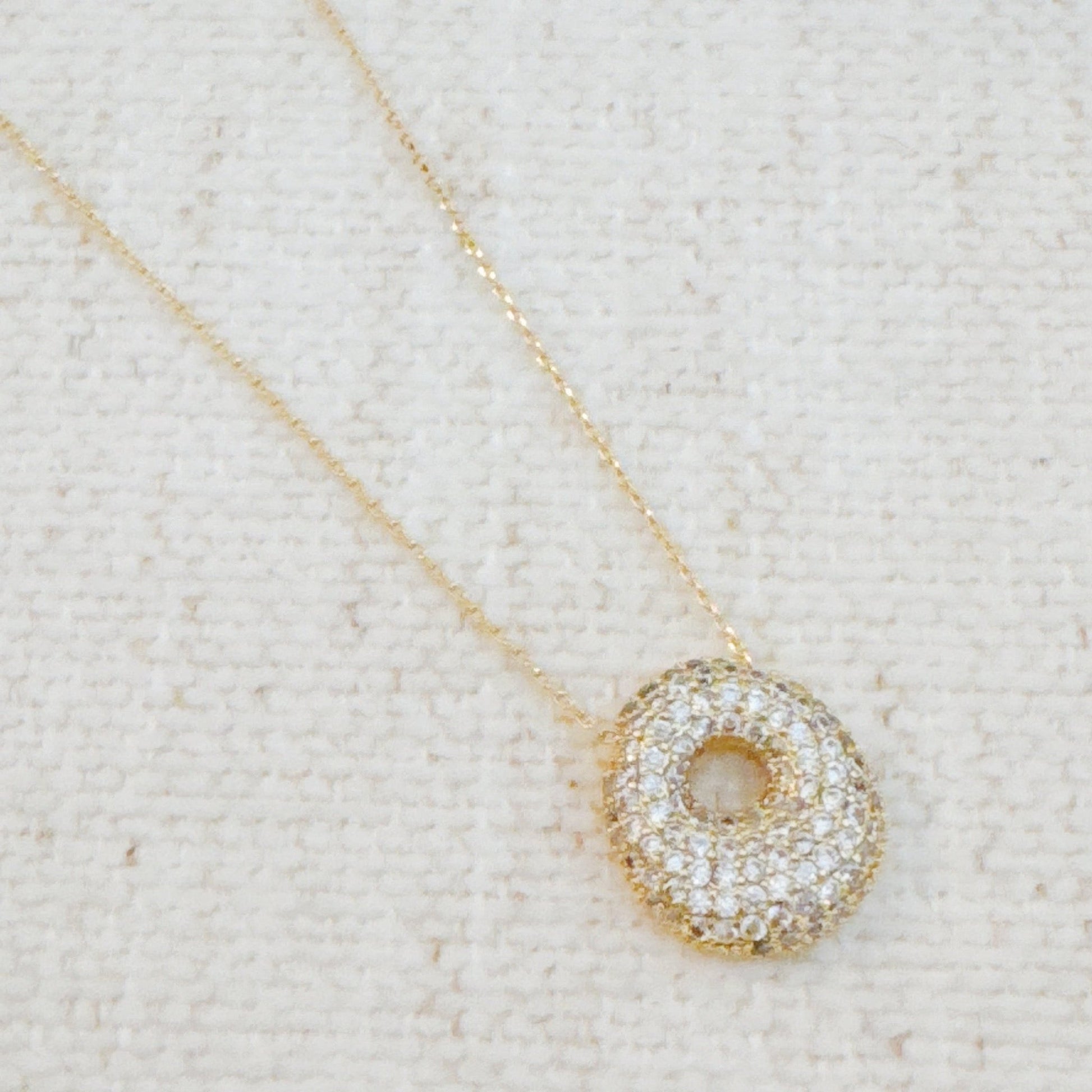 Crystal Bubble Initial Necklace - Ever Trendy Essentials