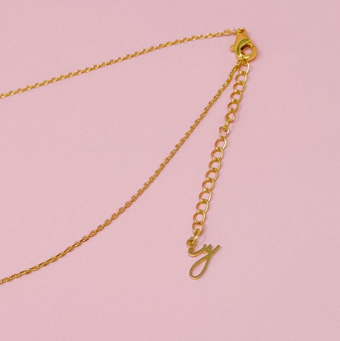Crystal Bubble Initial Necklace - Ever Trendy Essentials