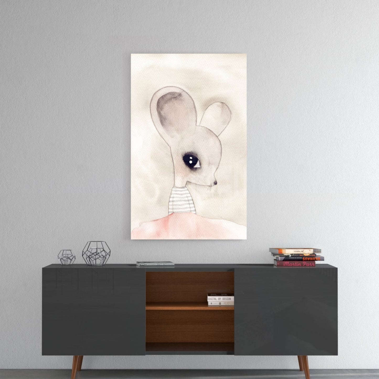 Cute Mouse Glass Wall Art Daughter - Ever Trendy Essentials
