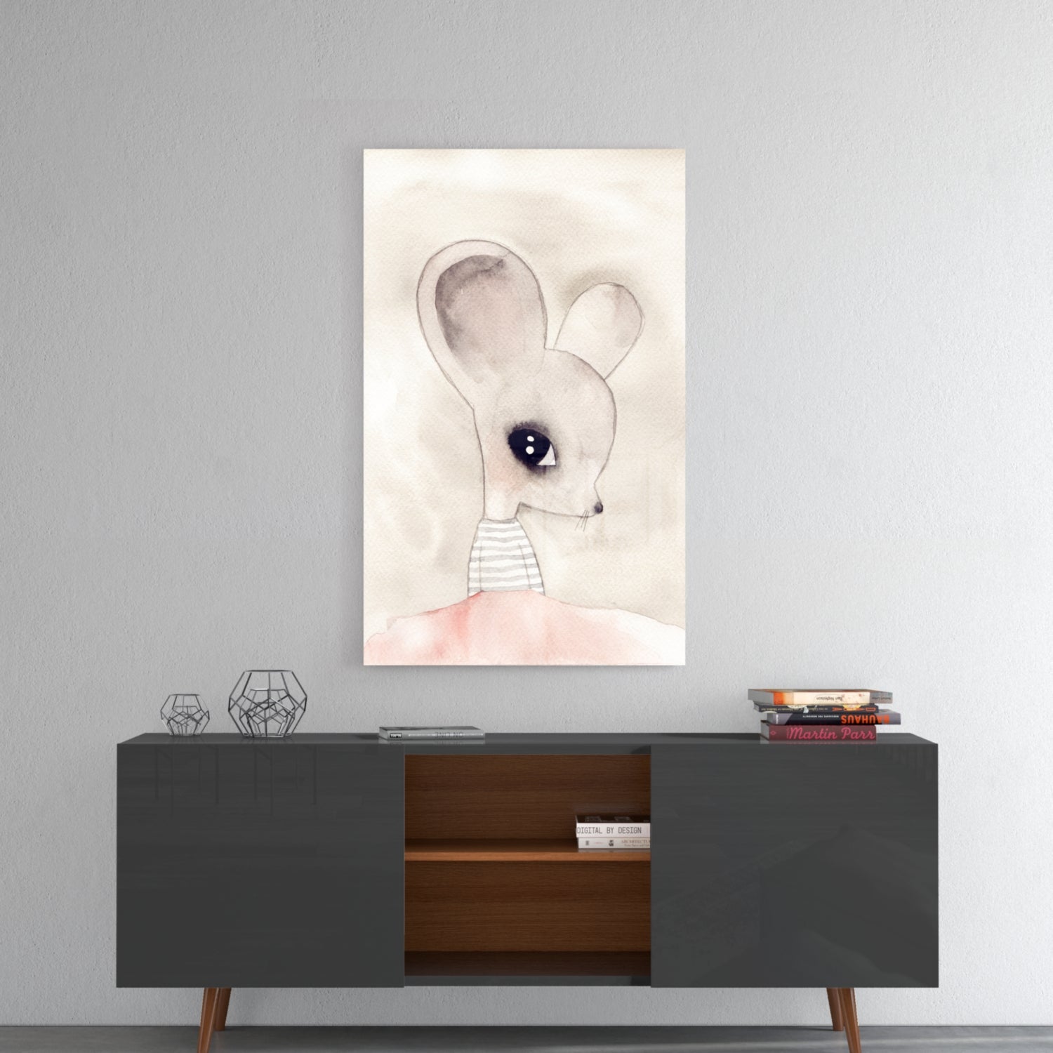 Cute Mouse Glass Wall Art Daughter - Ever Trendy Essentials