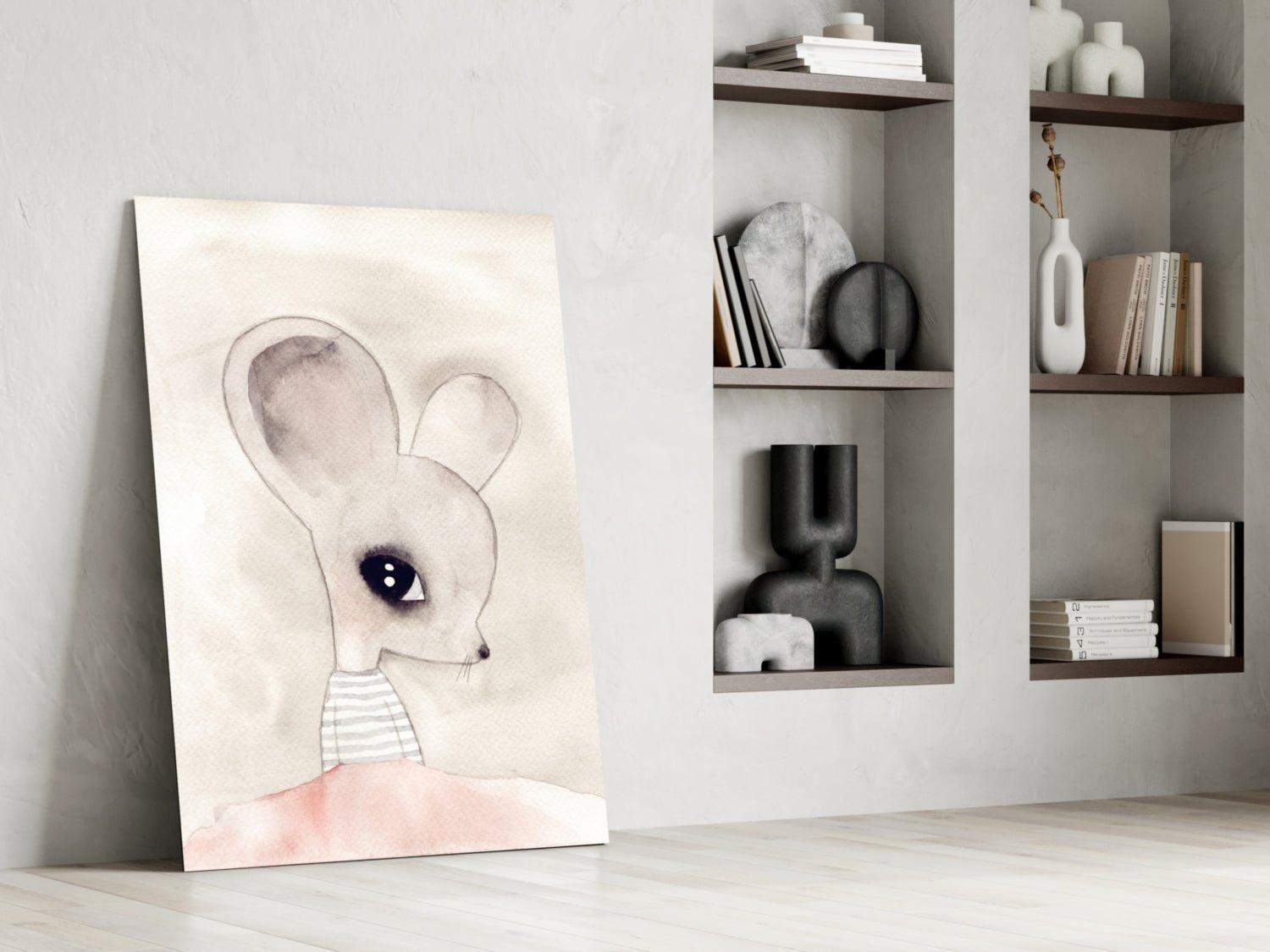 Cute Mouse Glass Wall Art Daughter - Ever Trendy Essentials