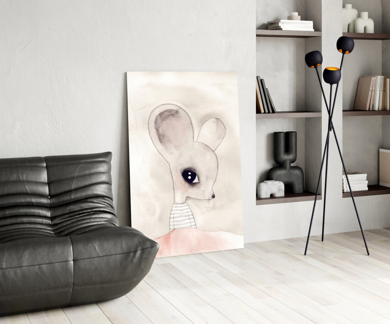 Cute Mouse Glass Wall Art Daughter - Ever Trendy Essentials