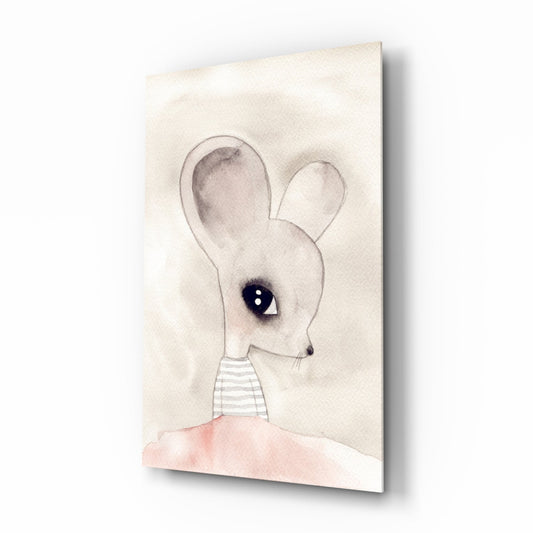 Cute Mouse Glass Wall Art Daughter - Ever Trendy Essentials