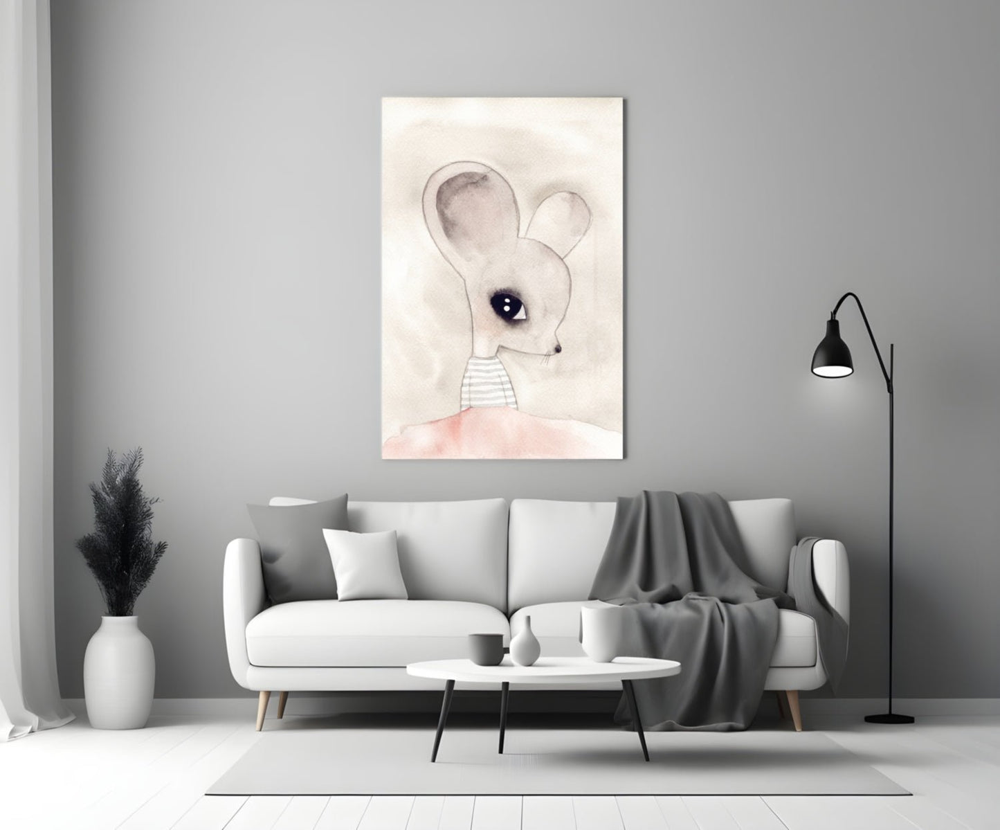 Cute Mouse Glass Wall Art Daughter - Ever Trendy Essentials