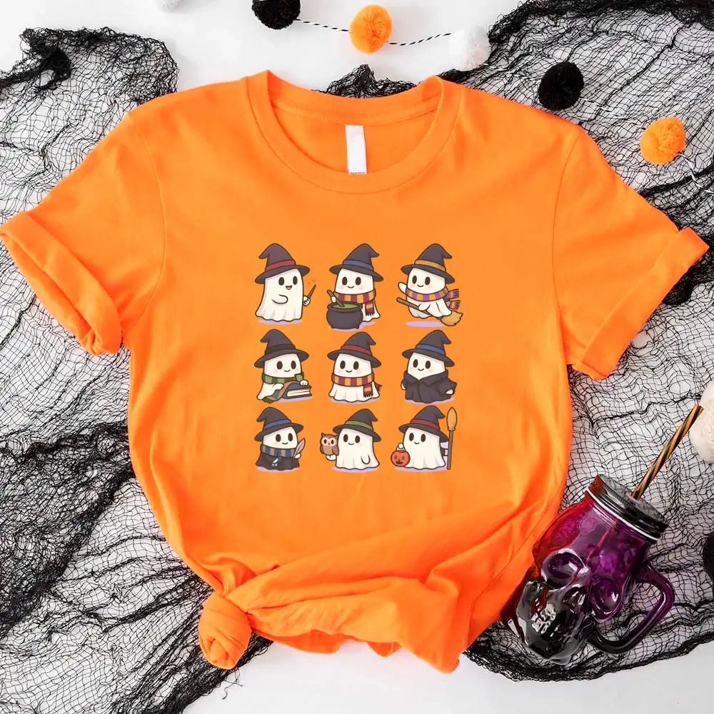 Cute Witch Ghosts Halloween Shirt – Kawaii Spooky Tee - Ever Trendy Essentials