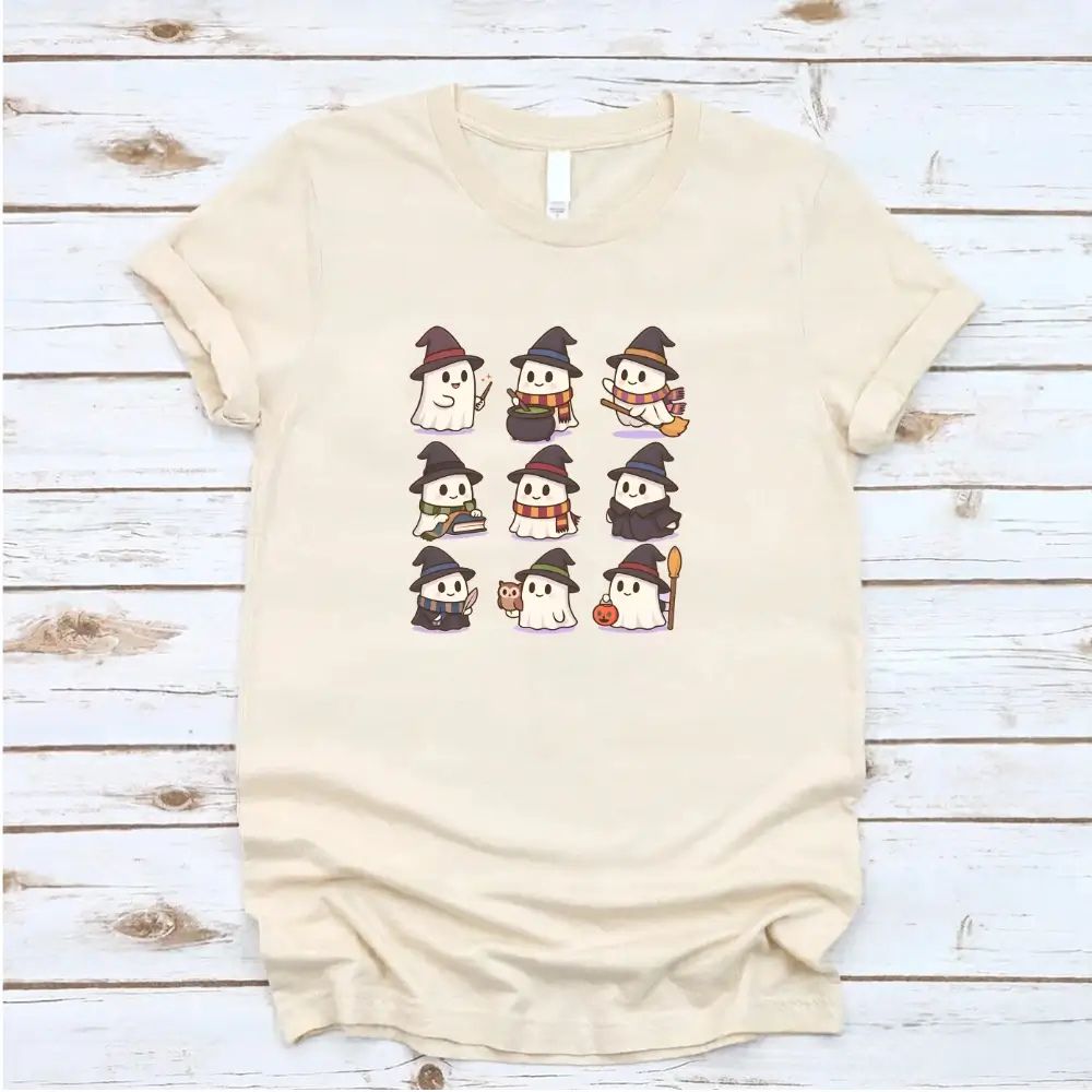 Cute Witch Ghosts Halloween Shirt – Kawaii Spooky Tee - Ever Trendy Essentials