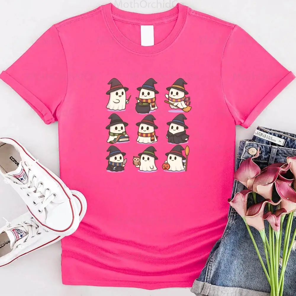 Cute Witch Ghosts Halloween Shirt – Kawaii Spooky Tee - Ever Trendy Essentials