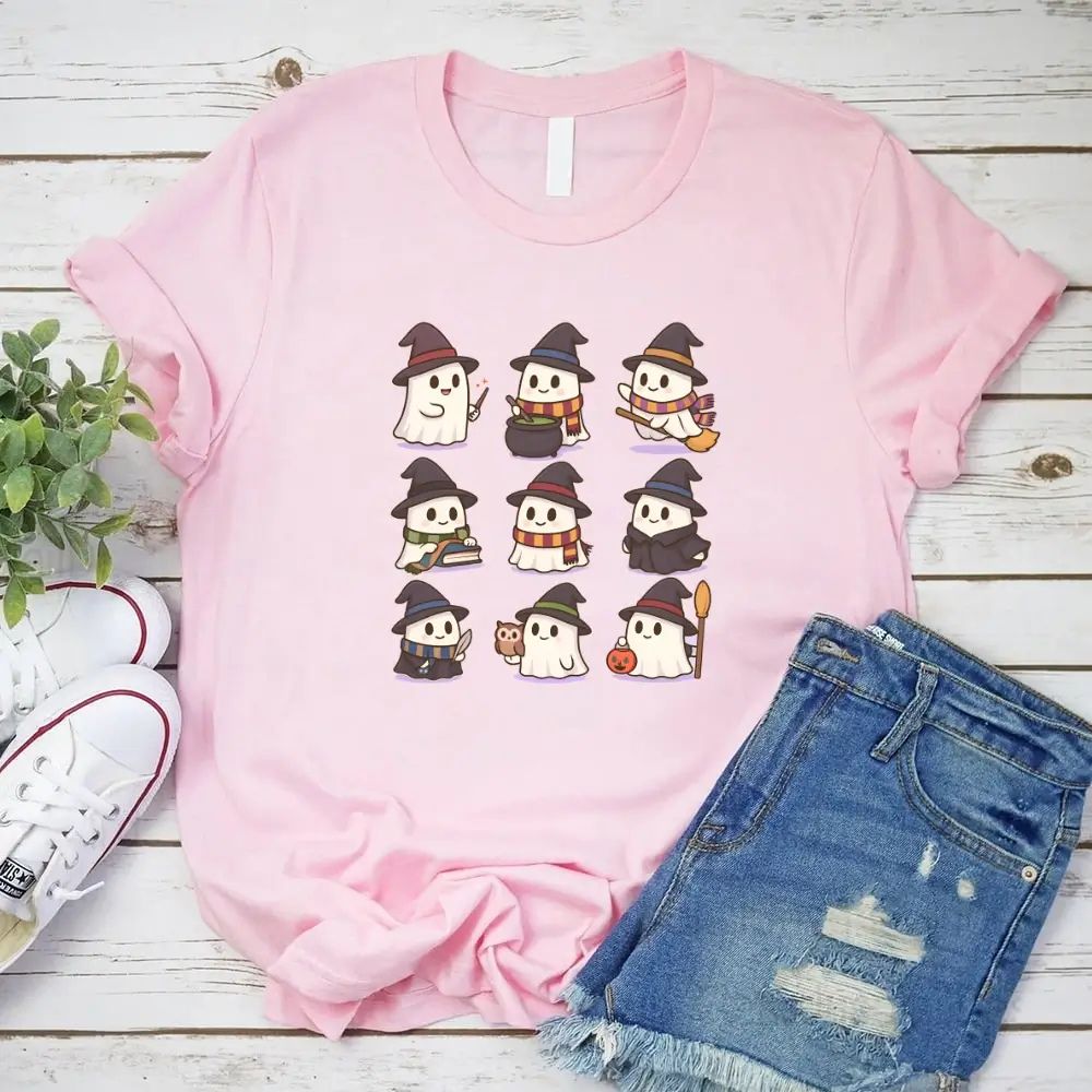 Cute Witch Ghosts Halloween Shirt – Kawaii Spooky Tee - Ever Trendy Essentials