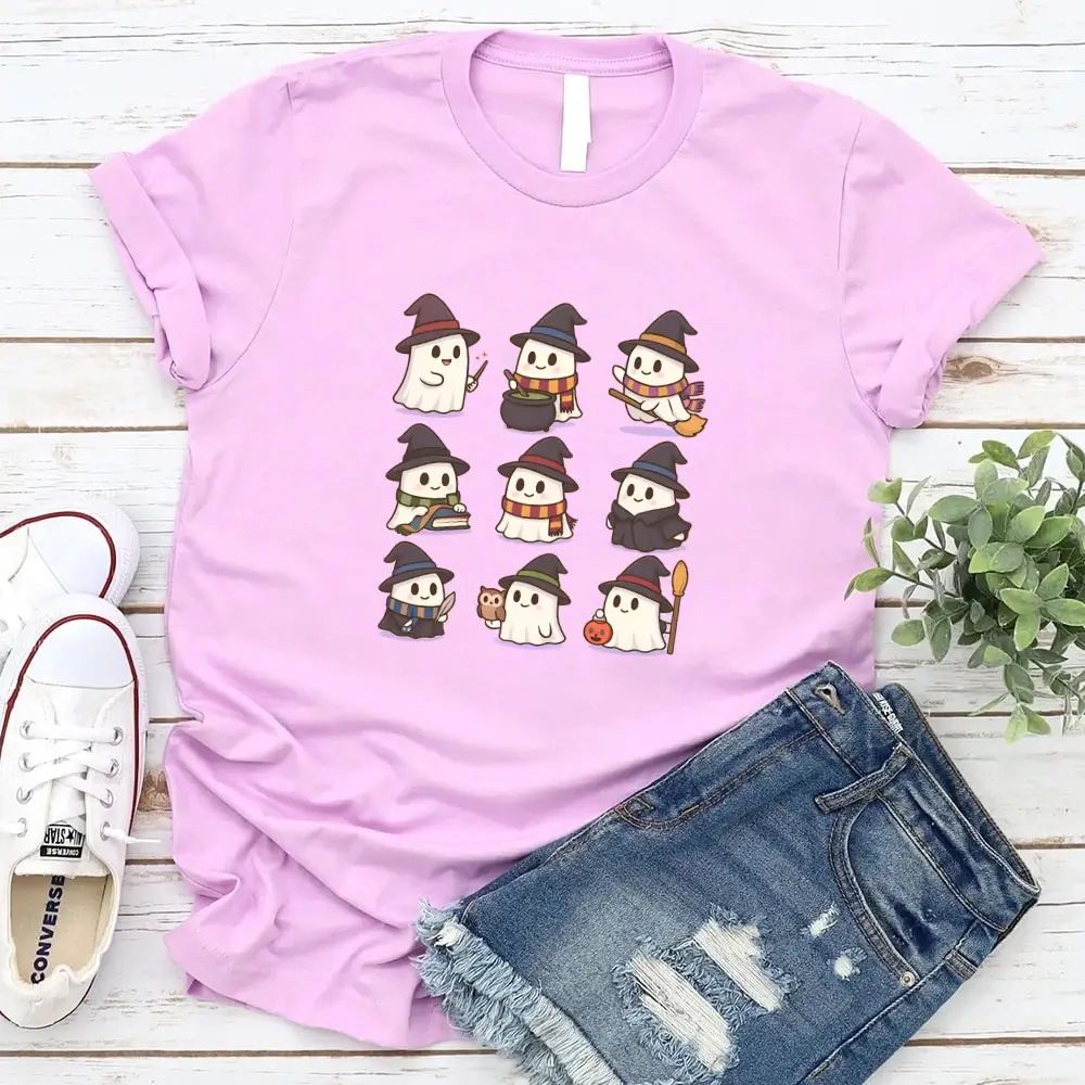 Cute Witch Ghosts Halloween Shirt – Kawaii Spooky Tee - Ever Trendy Essentials