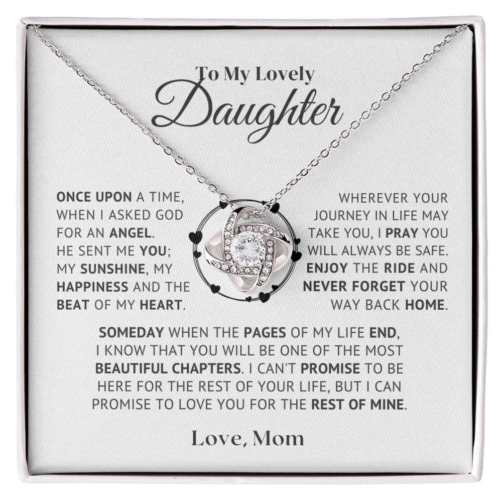 Daughter Love Knot Necklace Gift - Ever Trendy Essentials