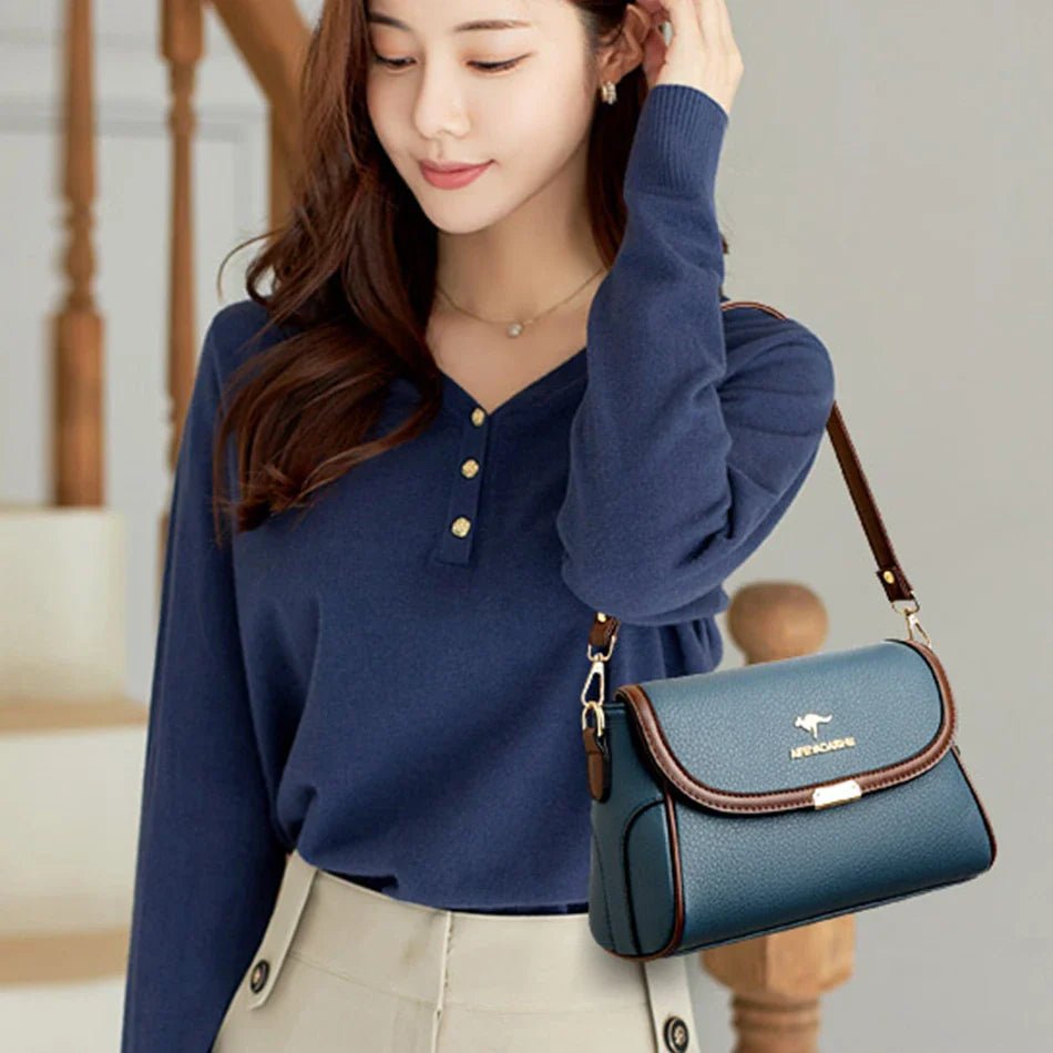Daughter Solid Color High - Quality Leather Small Shoulder Bags | New Messenger Bags with Strap & Designer Crossbody Bag (Sac à Main) - Ever Trendy Essentials