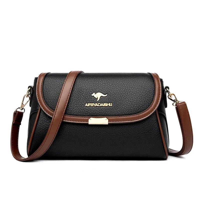 Daughter Solid Color High - Quality Leather Small Shoulder Bags | New Messenger Bags with Strap & Designer Crossbody Bag (Sac à Main) - Ever Trendy Essentials
