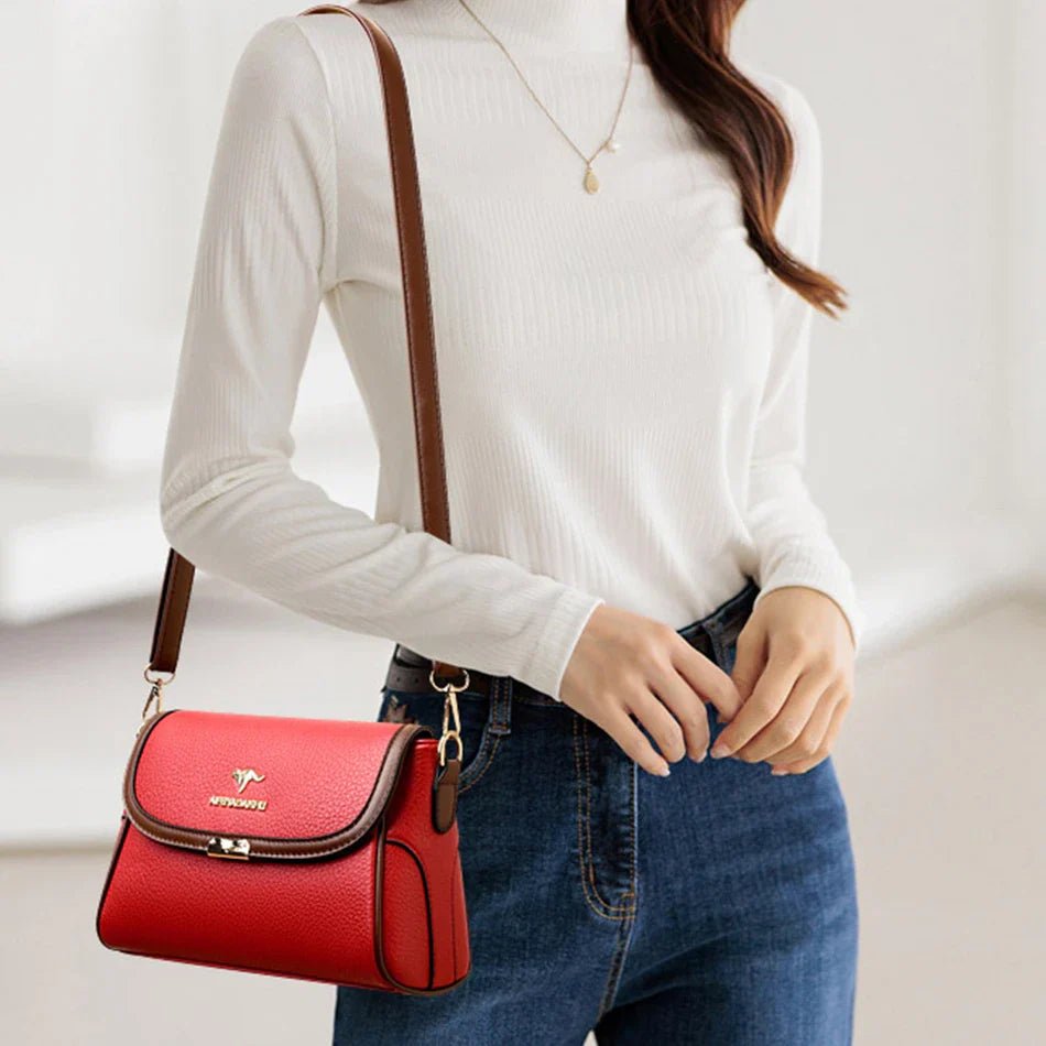 Daughter Solid Color High - Quality Leather Small Shoulder Bags | New Messenger Bags with Strap & Designer Crossbody Bag (Sac à Main) - Ever Trendy Essentials