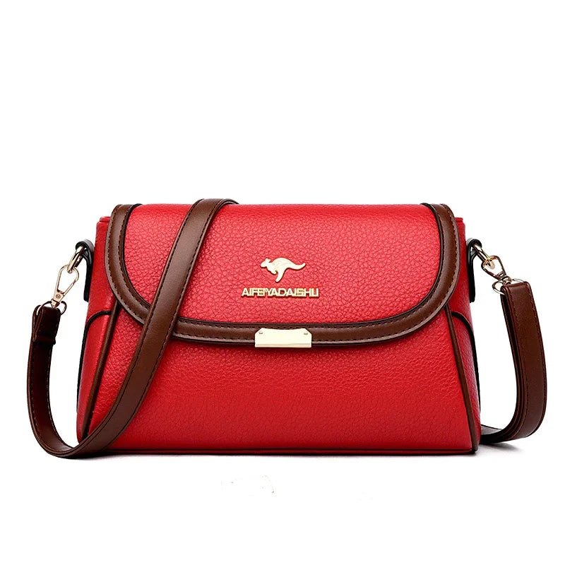 Daughter Solid Color High - Quality Leather Small Shoulder Bags | New Messenger Bags with Strap & Designer Crossbody Bag (Sac à Main) - Ever Trendy Essentials