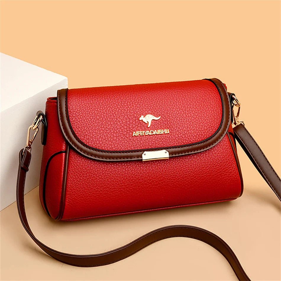 Daughter Solid Color High - Quality Leather Small Shoulder Bags | New Messenger Bags with Strap & Designer Crossbody Bag (Sac à Main) - Ever Trendy Essentials