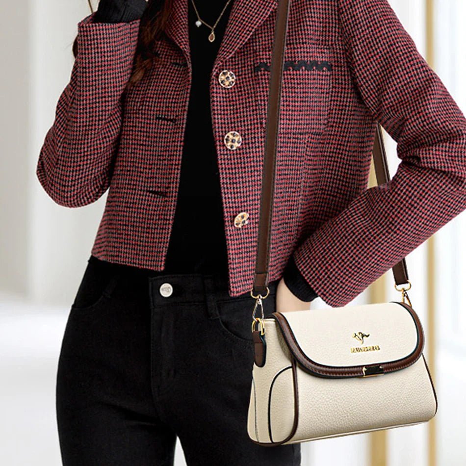 Daughter Solid Color High - Quality Leather Small Shoulder Bags | New Messenger Bags with Strap & Designer Crossbody Bag (Sac à Main) - Ever Trendy Essentials