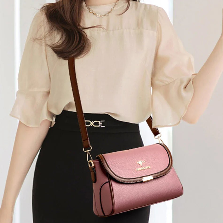 Daughter Solid Color High - Quality Leather Small Shoulder Bags | New Messenger Bags with Strap & Designer Crossbody Bag (Sac à Main) - Ever Trendy Essentials