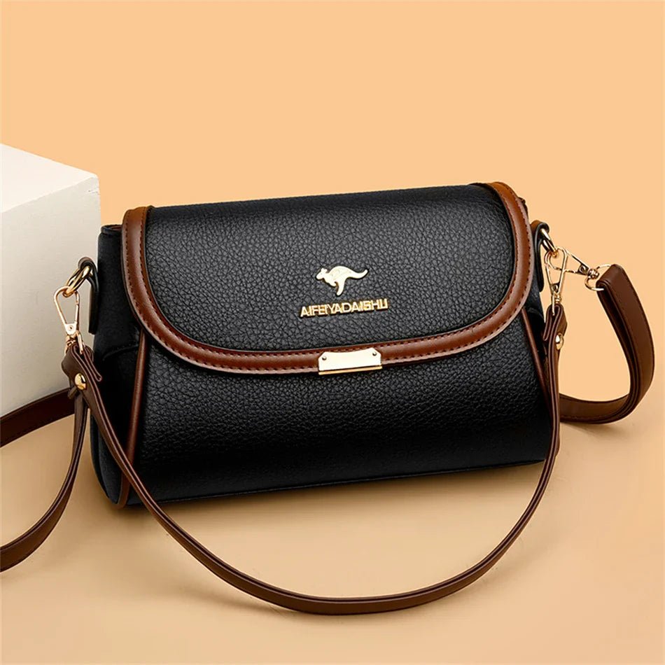 Daughter Solid Color High - Quality Leather Small Shoulder Bags | New Messenger Bags with Strap & Designer Crossbody Bag (Sac à Main) - Ever Trendy Essentials