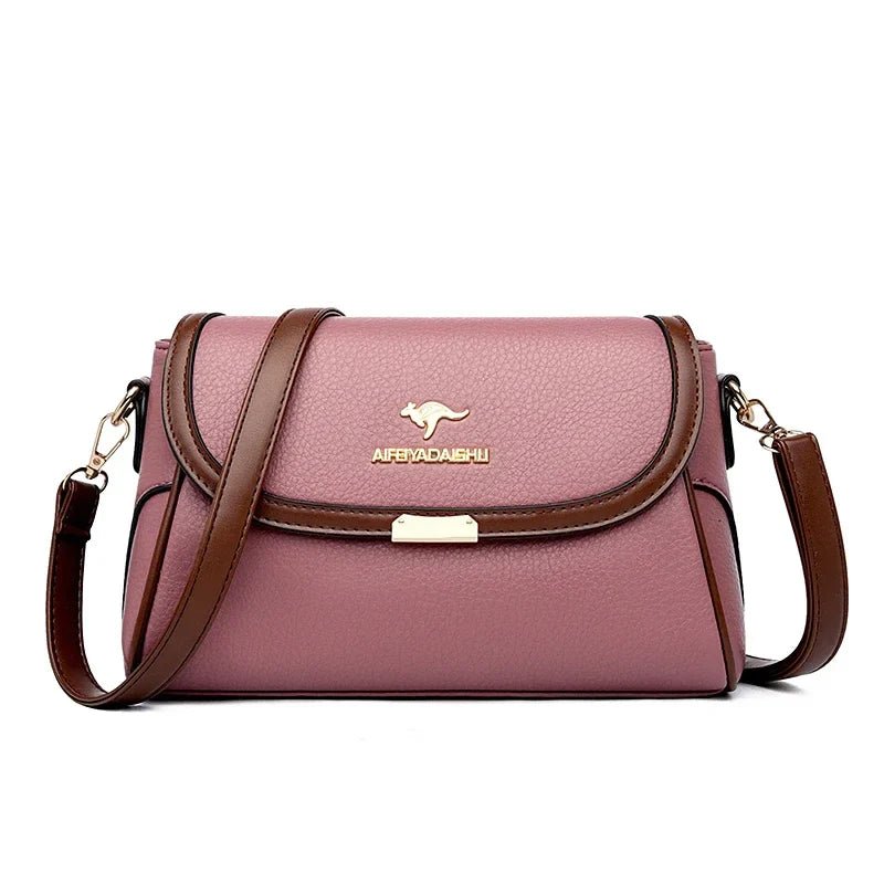 Daughter Solid Color High - Quality Leather Small Shoulder Bags | New Messenger Bags with Strap & Designer Crossbody Bag (Sac à Main) - Ever Trendy Essentials