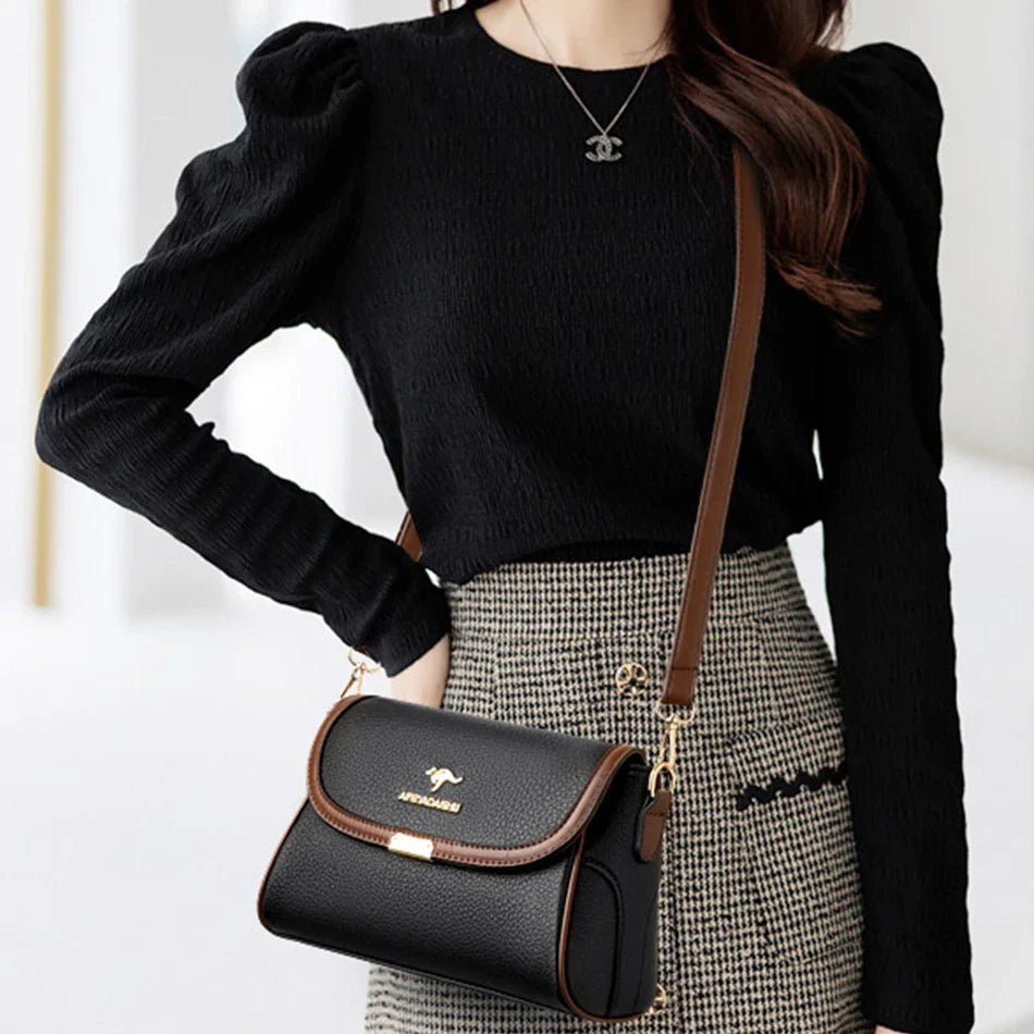 Daughter Solid Color High - Quality Leather Small Shoulder Bags | New Messenger Bags with Strap & Designer Crossbody Bag (Sac à Main) - Ever Trendy Essentials