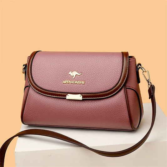 Daughter Solid Color High - Quality Leather Small Shoulder Bags | New Messenger Bags with Strap & Designer Crossbody Bag (Sac à Main) - Ever Trendy Essentials