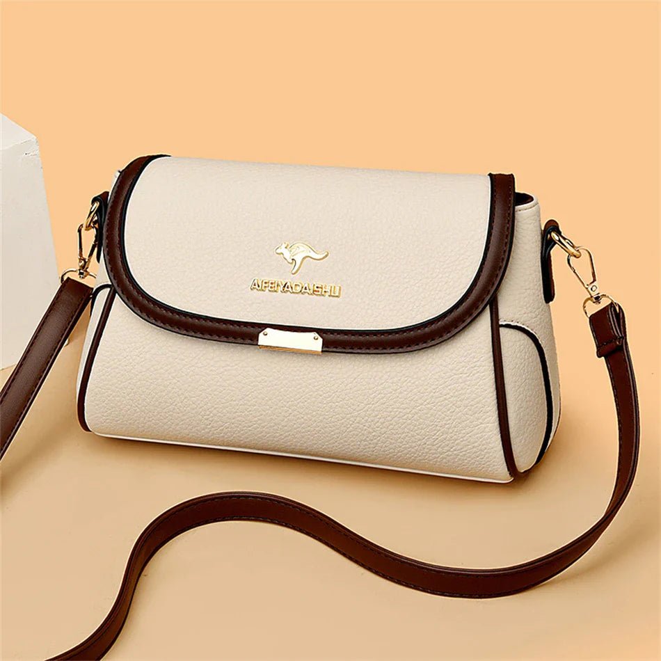 Daughter Solid Color High - Quality Leather Small Shoulder Bags | New Messenger Bags with Strap & Designer Crossbody Bag (Sac à Main) - Ever Trendy Essentials