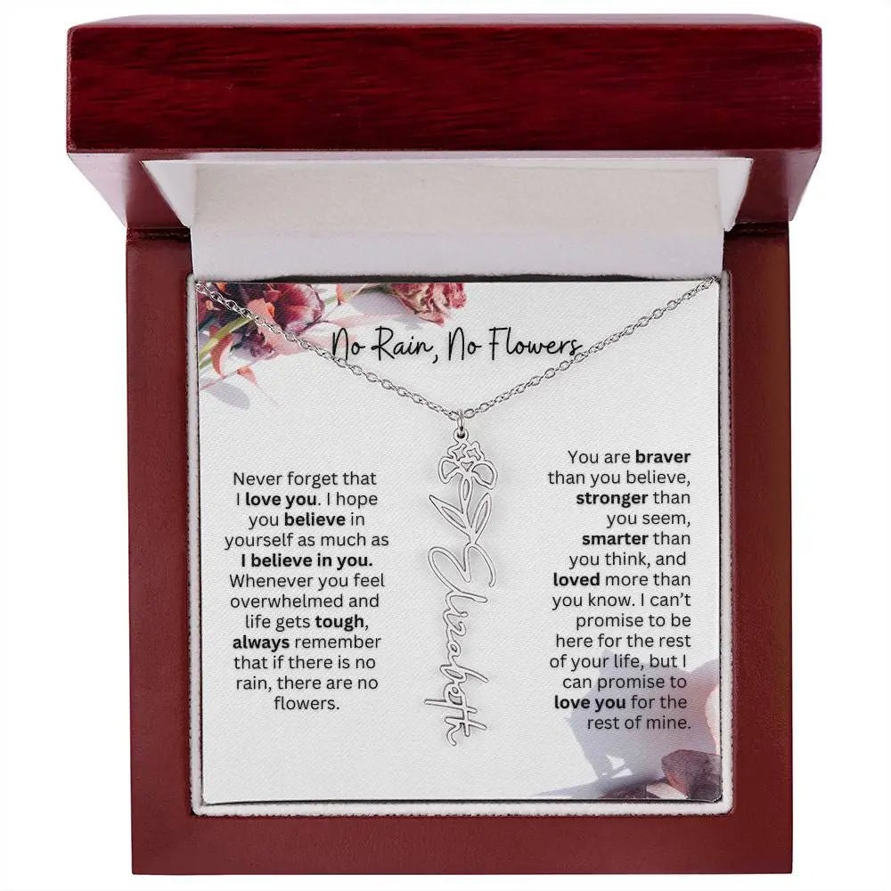 December Birth Flower Necklace | Customizable Birthstone Jewelry Gift - Ever Trendy Essentials