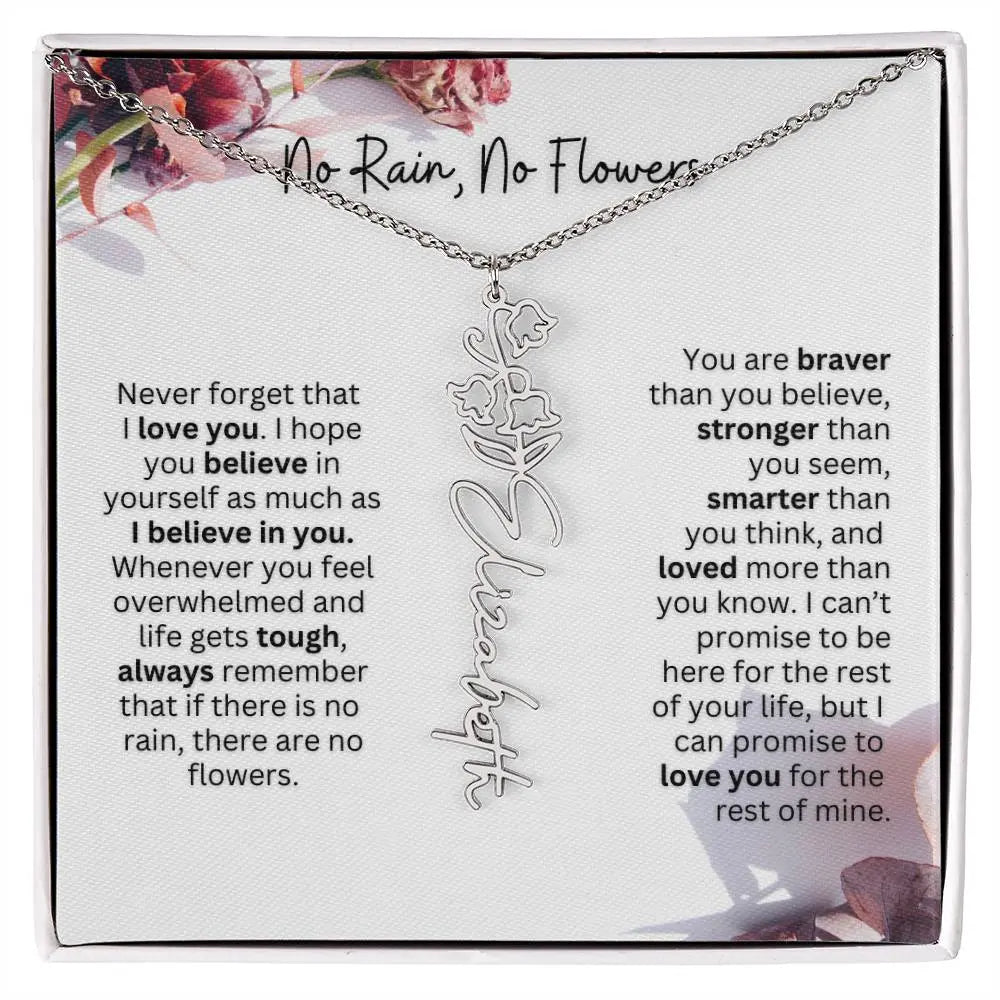December Birth Flower Necklace | Customizable Birthstone Jewelry Gift - Ever Trendy Essentials