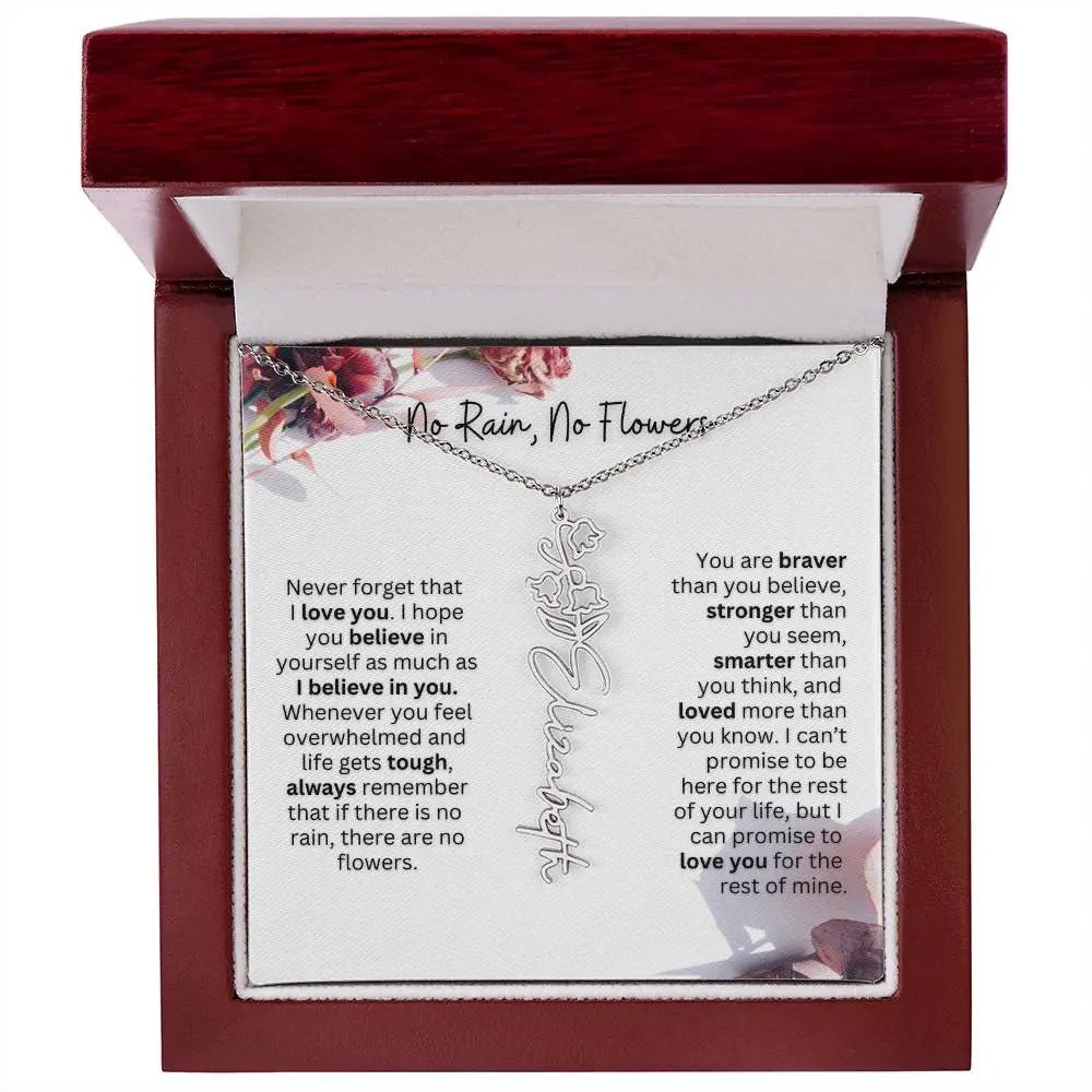 December Birth Flower Necklace | Customizable Birthstone Jewelry Gift - Ever Trendy Essentials