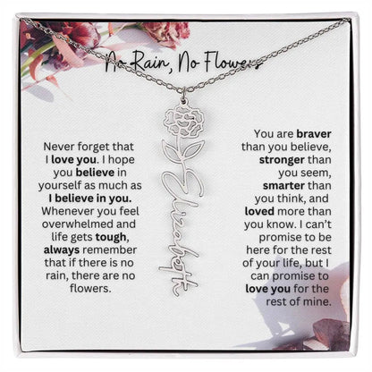 December Birth Flower Necklace | Customizable Birthstone Jewelry Gift - Ever Trendy Essentials
