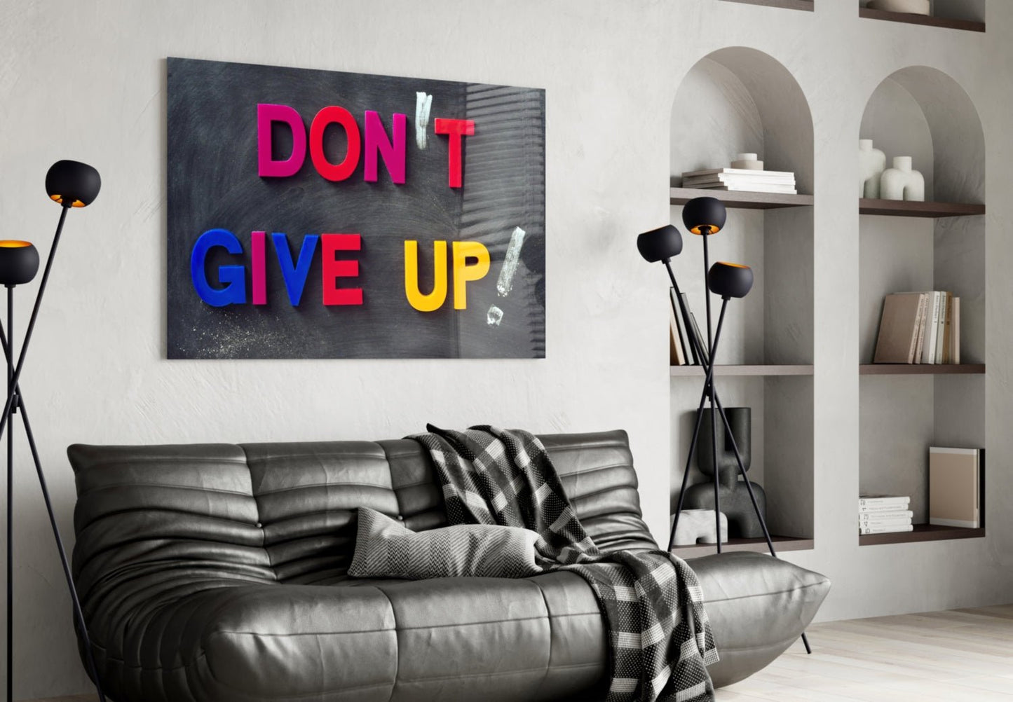 Don't Give Up Glass Wall Art Daughter - Ever Trendy Essentials