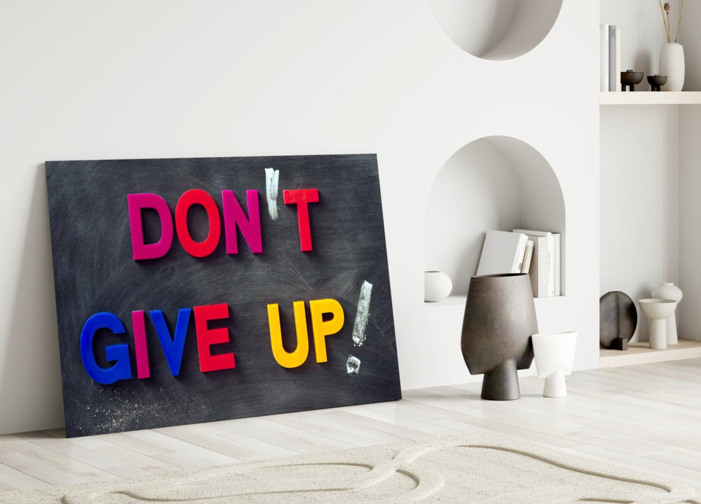 Don't Give Up Glass Wall Art Daughter - Ever Trendy Essentials