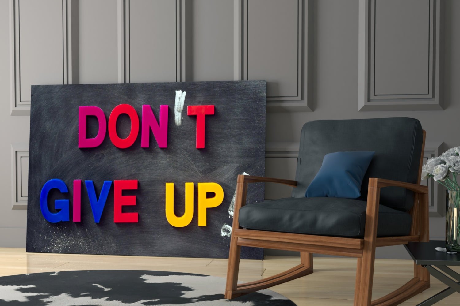 Don't Give Up Glass Wall Art Daughter - Ever Trendy Essentials