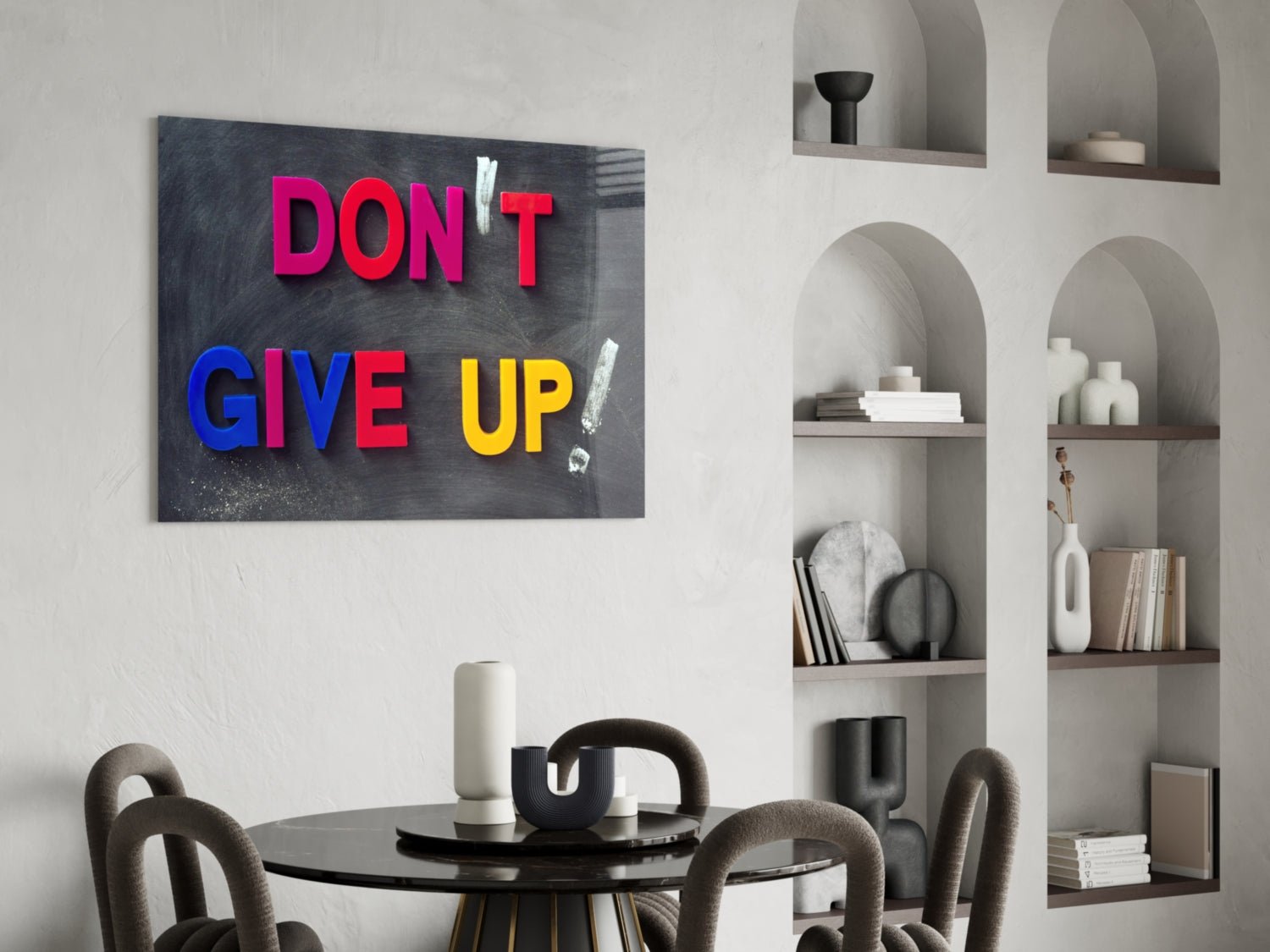 Don't Give Up Glass Wall Art Daughter - Ever Trendy Essentials