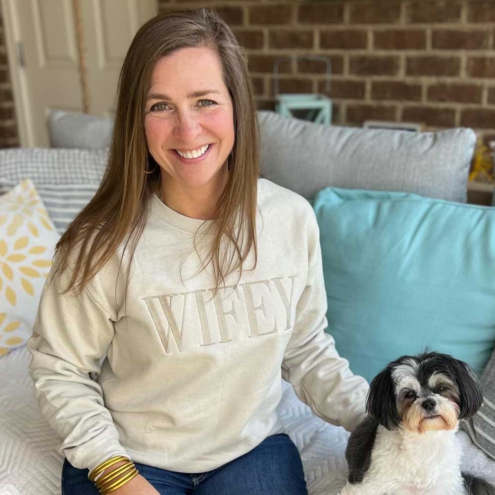 Embroidered Wifey Crewneck Sweatshirt - Ever Trendy Essentials