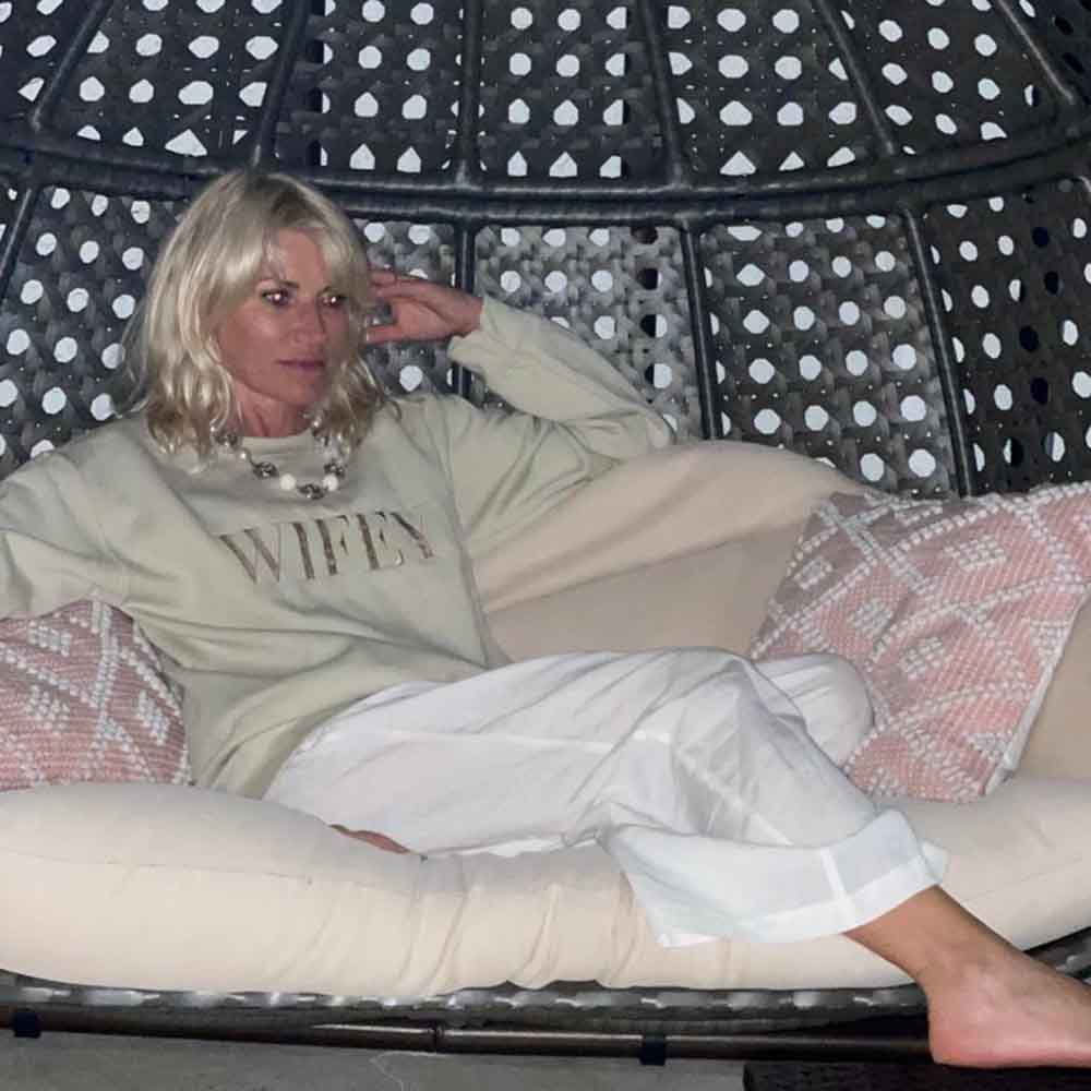 Embroidered Wifey Crewneck Sweatshirt - Ever Trendy Essentials