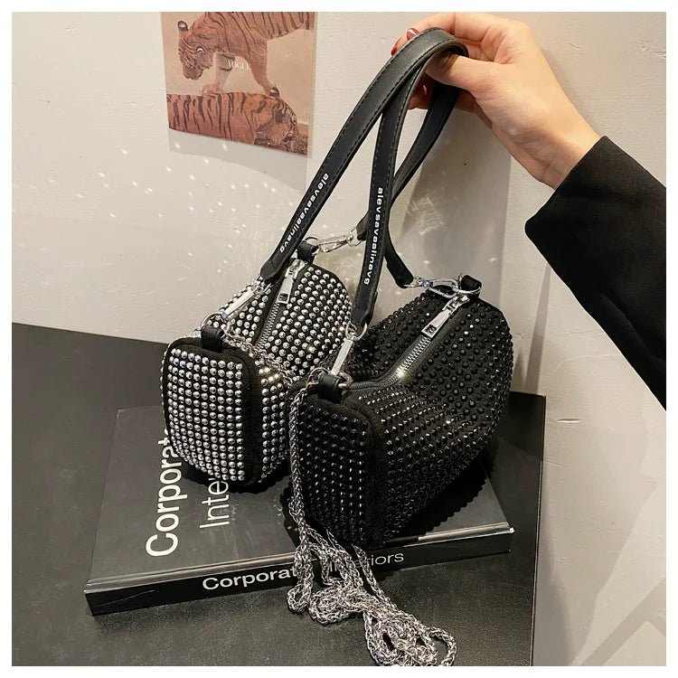 Fancy Rhinestone Bag | New Arrival Tide Fashion Underarm Bag & Full Diamond Crystal Handbag (Female Summer Crossbody) - Ever Trendy Essentials
