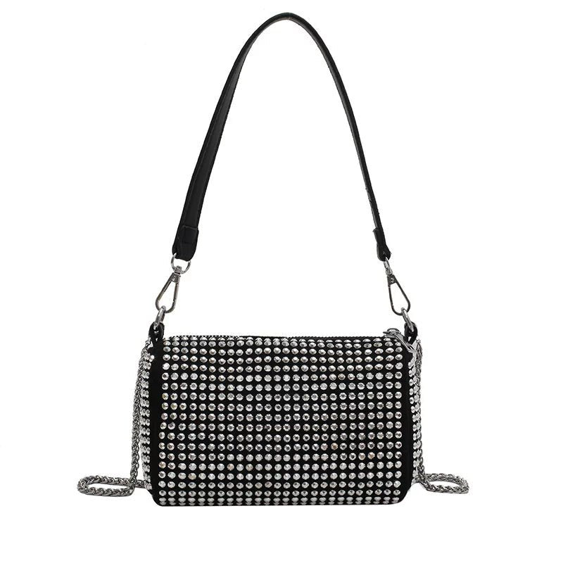 Fancy Rhinestone Bag | New Arrival Tide Fashion Underarm Bag & Full Diamond Crystal Handbag (Female Summer Crossbody) - Ever Trendy Essentials