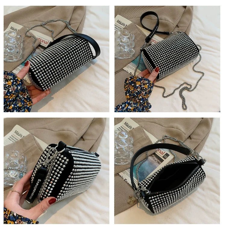 Fancy Rhinestone Bag | New Arrival Tide Fashion Underarm Bag & Full Diamond Crystal Handbag (Female Summer Crossbody) - Ever Trendy Essentials